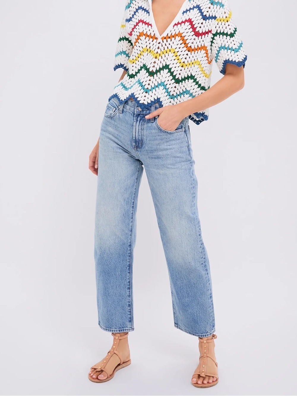 PISTOLA DENIM
Bowie Lexi Mid Rise Bowed Straight